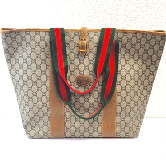 ⭐GUCCI Vintage GG Plus Supreme Tote Bag, Authentic.